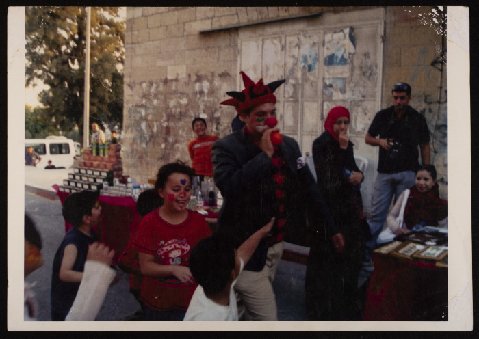 جانب من فعاليات مدرسة سيرك فلسطين، مركز حنظلة الثقافي