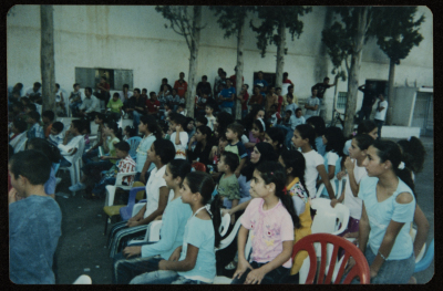 جانب من فعاليات مدرسة سيرك فلسطين، مركز حنظلة الثقافي