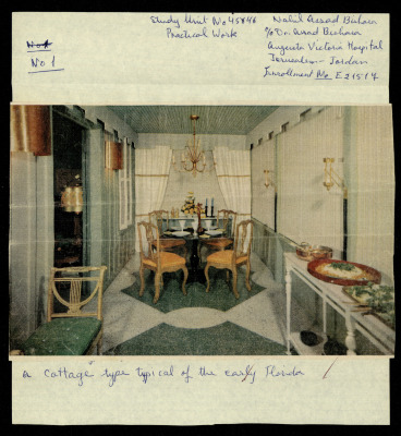 A Florida-Design Cabin,  a Praxis Project by Nahil Bishara, Chicago School of Interior Desing, 1960-1964