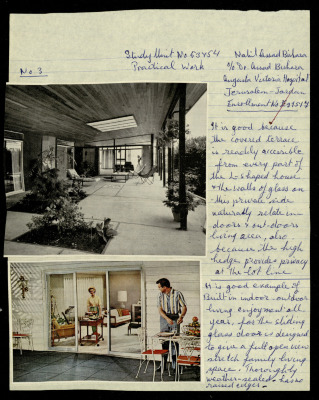 A Living Room Design,  a Praxis Project by Nahil Bishara, Chicago School of Interior Desing, 1960-1964