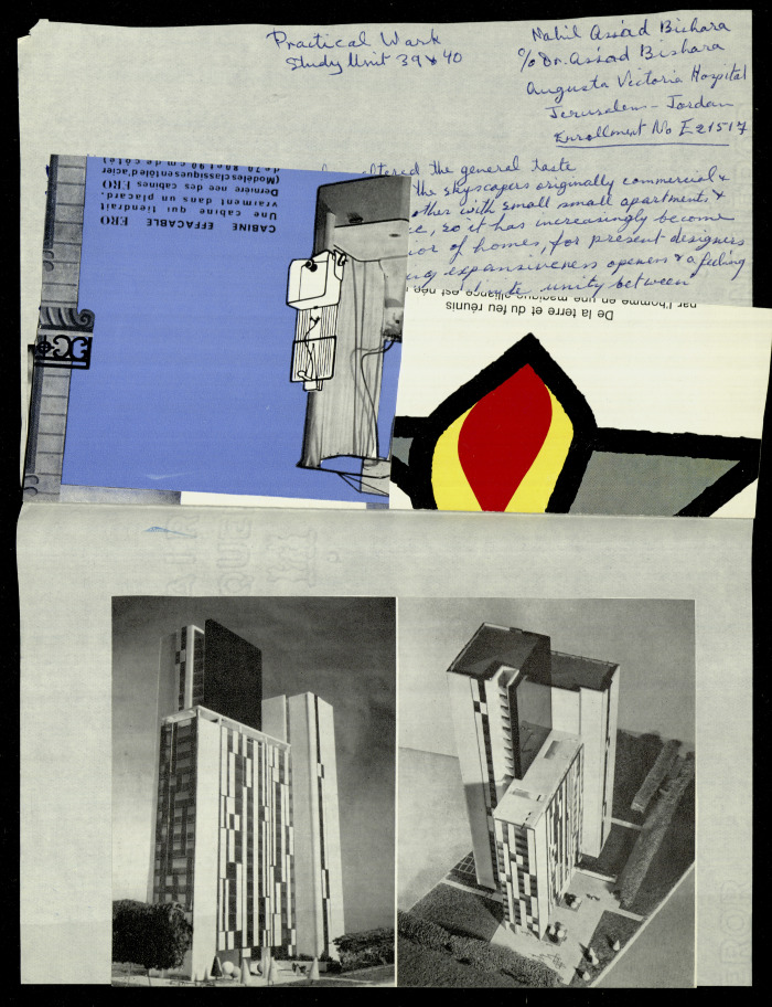 Practical Work, Nahil Bishara, Chicago School of Interior Design 1960-1964 