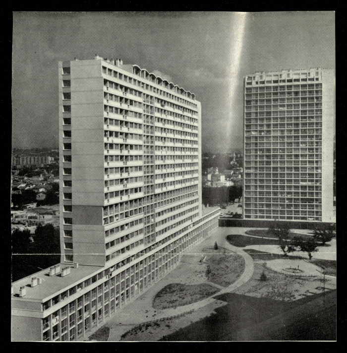 The Exterior Architectural Design of a Building, Praxis Project by Nahil Bishara, Chicago School of Interior Design, 1960-1964