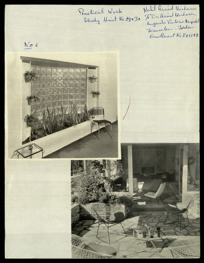 The Exterior  Design of a House, a Praxis Project by Nahil Bishara, Chicago School of Interior Design, 1960-1964