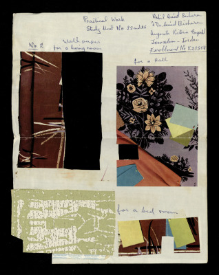 Wall-Paper Samples, a Praxis Project by Nahil Bishara, Chicago School of Interior Decoration, 1960-1964