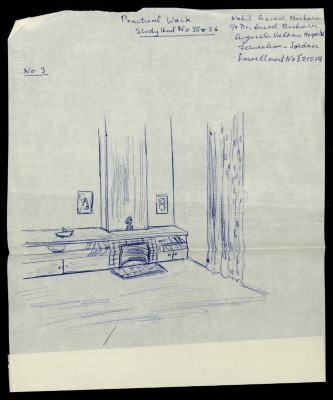 The Interior Design of a House, a Praxis Project by Nahil Bishara, Chicago School of Interior Decoration, 1960-1964