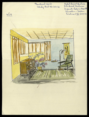A Living Room, a Praxis Project by Nahil Bishara, Chicago School of Interior Decoration, 1960- 64
