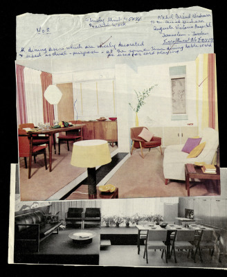 The Living Room, a Praxis Project by Nahil Bishara, Chicago School of Interior Decoration, 1960-64