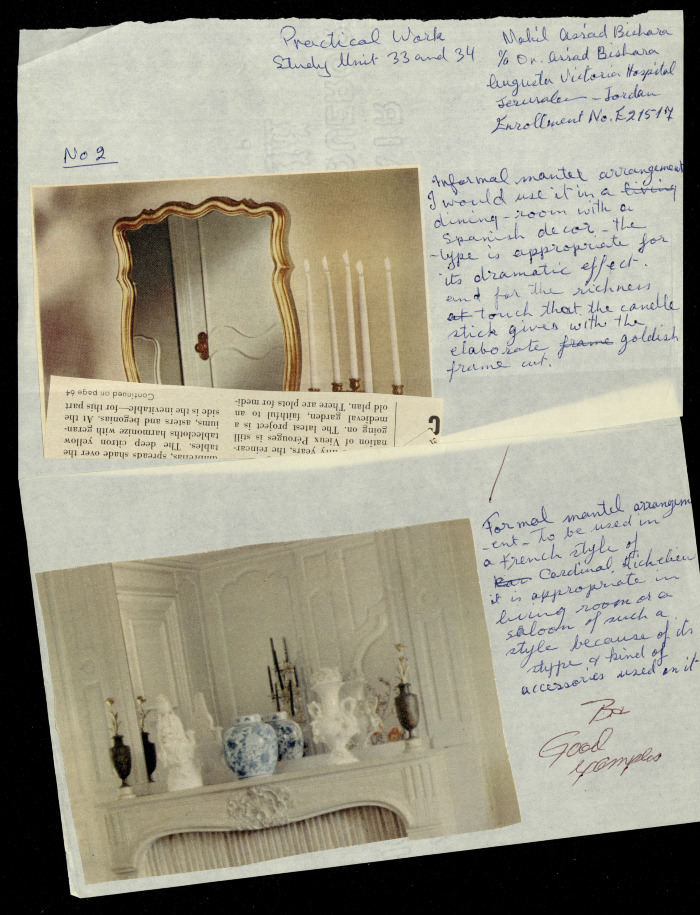 Shelves, a Praxis Project by Nahil Bishara, Chicago School of Interior Decoration, 1960-1964