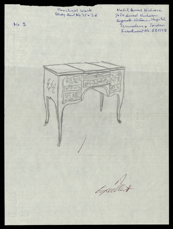 Furniture, a Praxis Project by Nahil Bishara, Chicago School of Interior Decoration, 1960-1964