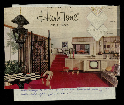 The Family Room, a Praxis Project by Nahil Bishara, Chicago School of Interior Decoration, 1960-1964