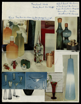 Glass Ornaments, a Praxis Project by Nahil Bishara, Chicago School of Interior Decoration, 1960-64