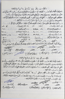 محضر جلستي لجنة المعارف رقم 81 و82 لعام 1997