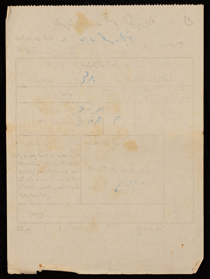 A Water Bill Invoice for Yaʿbad Municipality