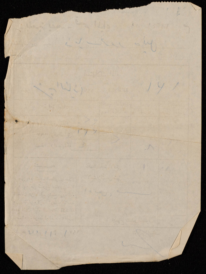 A Water Bill Invoice for Yaʿbad Municipality