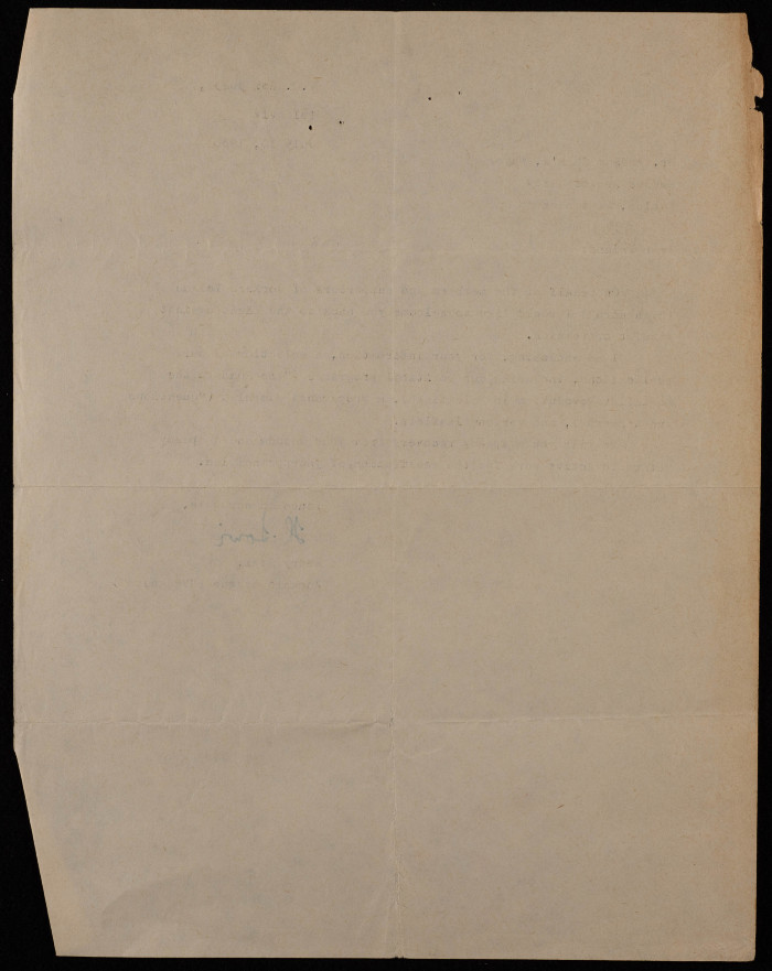 A Letter from Henry Lowi from the 
