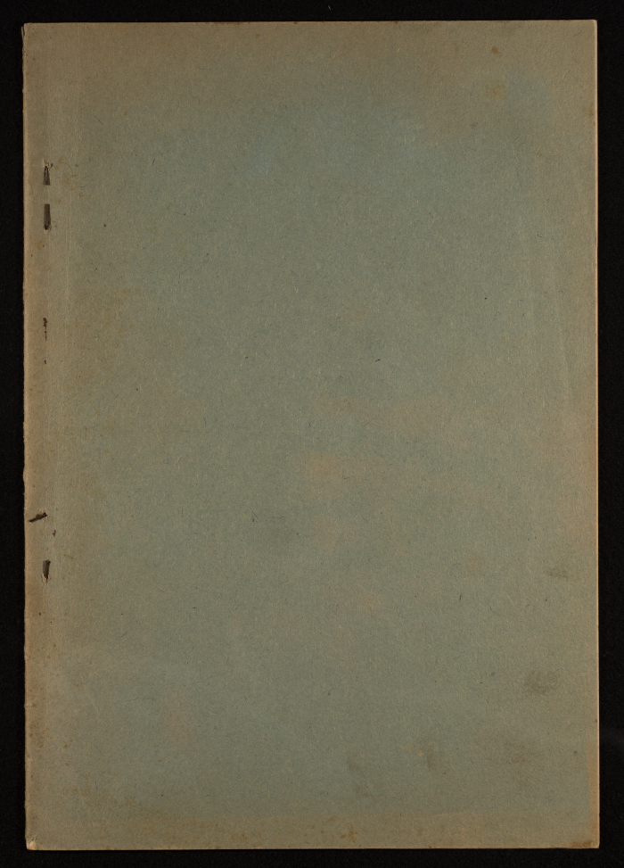 A Bulletin of Political Economy by the National Committee, Jerusalem, the 1930s