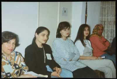 Participants at an activity held by The Association of Women’s Action for Training and Rehabilitation (AOWA)
