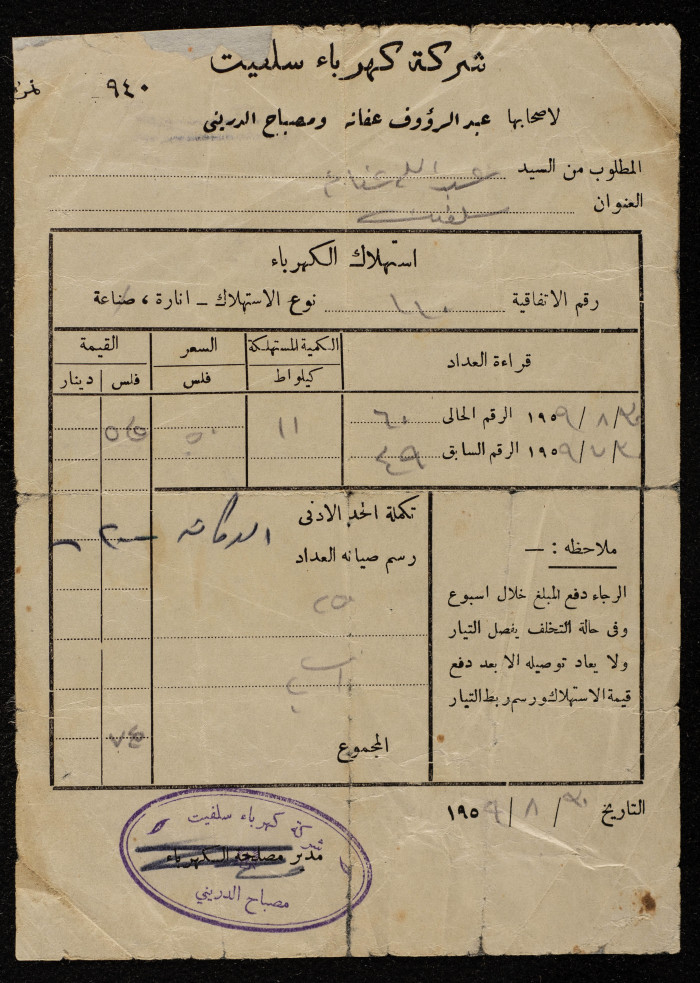 Electricity Undertaking Account Report