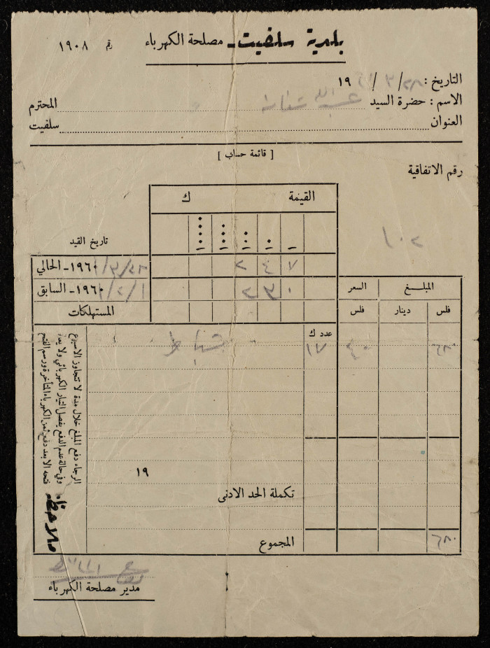 Electricity Undertaking Account Report