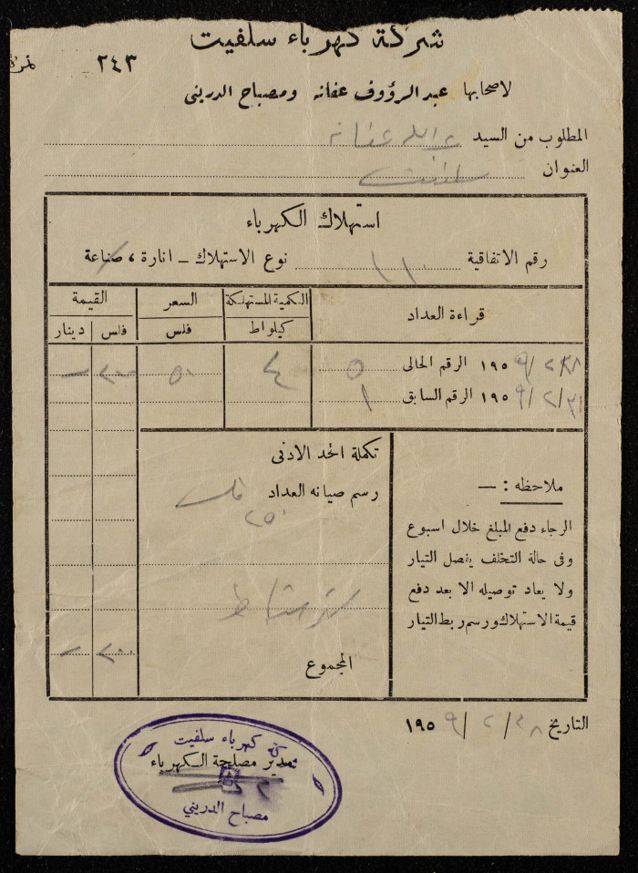 Electricity Undertaking Account Report