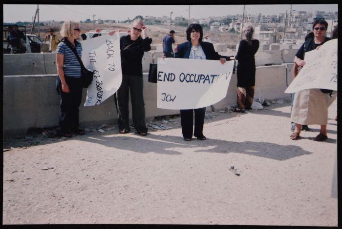 A solidarity stand with female prisoners