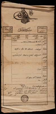 A Land Registration Tapu for Mahmud Ismael at-Talis, 14 September 1891 
