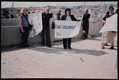 A solidarity stand with female prisoners