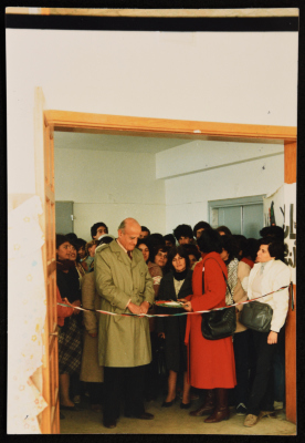 The opening ceremony of an exhibition for the Palestinian Federation of Women