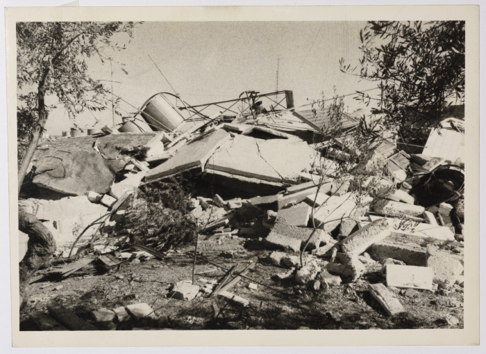 A photo of a house that was demolished by the Israeli Occupation Forces in Jerusalem