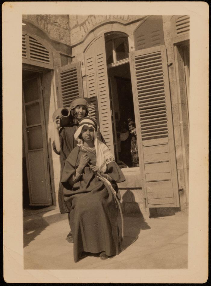 A Group Portrait Taken by Fatima al-Muhib of a Young Man and Woman