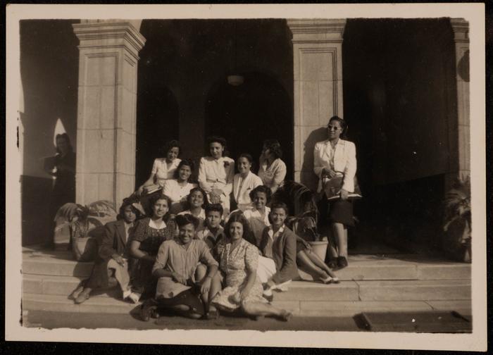 A Group Portrait of Fatima al-Muhib and her Classmates at the Higher Institute of Fine Arts, Cairo 