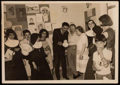 A Group Portrait at the Rosary Sisters School in Jerusalem