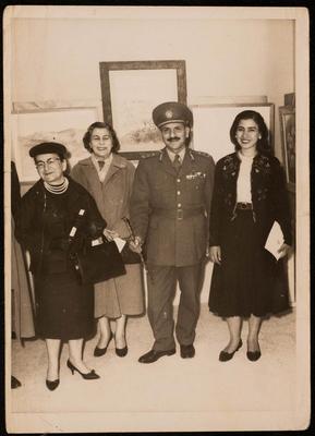 A Group Portrait of Fatima al-Muhib with Karim Ohan and Others 