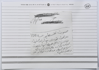 بطاقة وُثِّق عليها حكاية من الانتفاضة بعنوان 