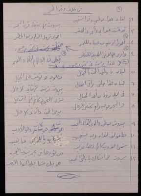 "Reflections and Thoughts", a Poem by Fatima al-Muhib