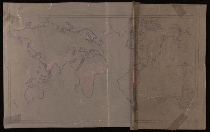  Painting by Fatima al-Muhib, Map of the World 