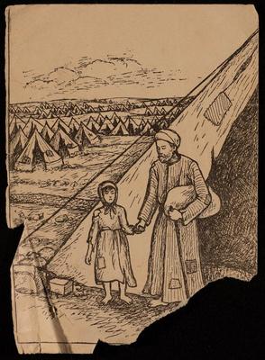 لوحة فنية لفاطمة المحب