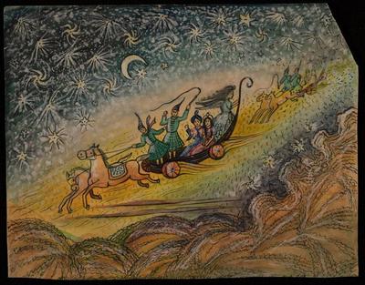 لوحة فنية لفاطمة المحب