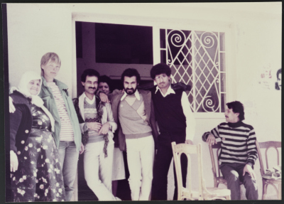 A Group Photograph of Palestinian with Volunteers 