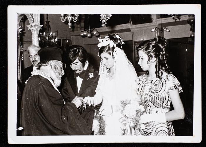 Rima Habash and Khamis Qare on their Wedding Day, Ramallah 