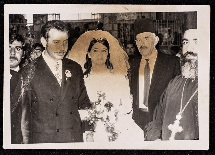 Malika Qare and Simone Karkar During their Wedding, 1970 