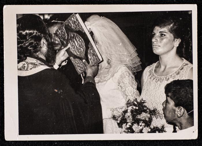 Malika Qare and Simone Karkar During their Wedding, 1970 
