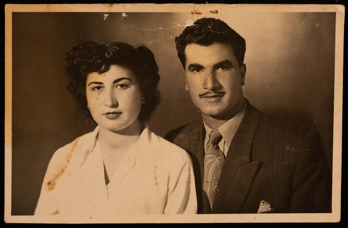 صورة خليل حبش وملكة القرع 