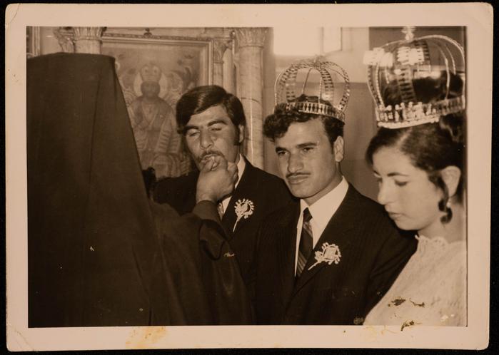A Photograph from the Wedding of Nicola Habash and Samira al-Asbah, Ramallah 