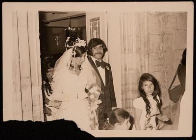 Khamis Qare and Rima Habash on their Wedding Day, Ramallah 