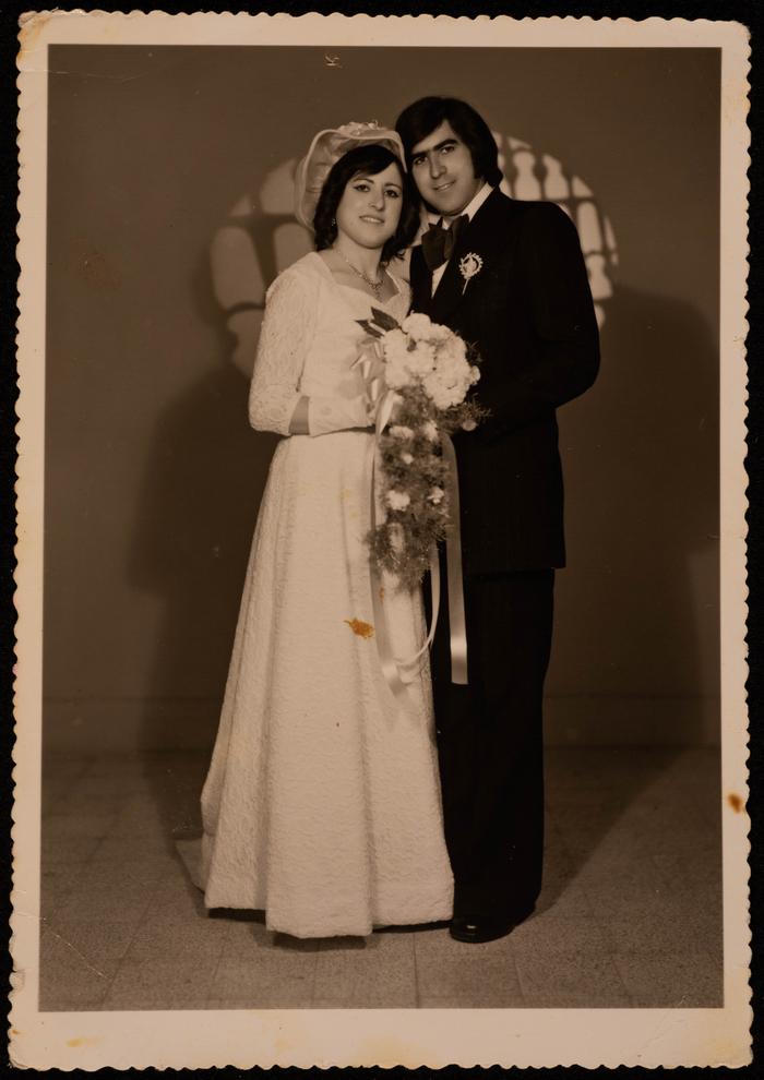 Khalil Msais and Ritta Qare on their Wedding Day 