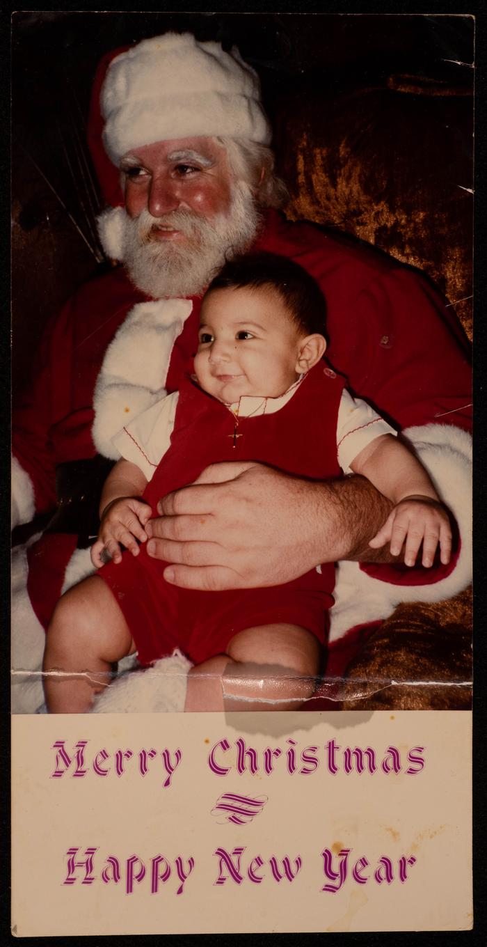 A Christmas Greeting Card from Nadia Wahhab to Salma Qare and her Children, 1983