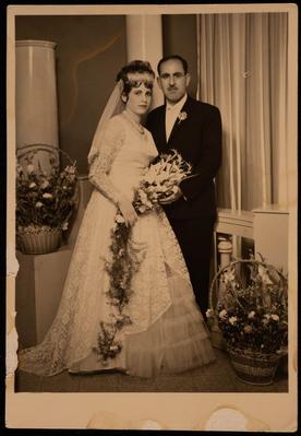 Ibrahim Qaqunda and Terese Mdawar on their Wedding Day 