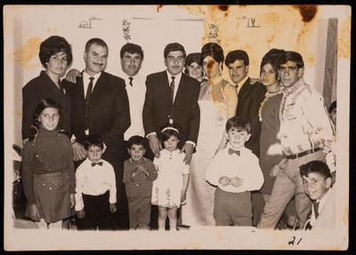 Malika Qare with Members of Her Family on Her Engagement Day, Ramallah 