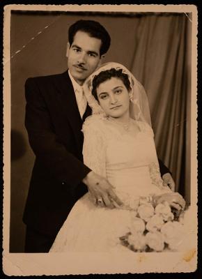 Jalil Qare and Antoinette Razzouq on their Wedding Day 